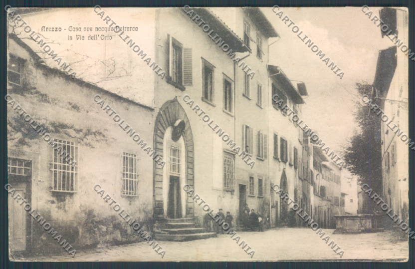 Arezzo città Petrarca cartolina ZG0825 – fronte