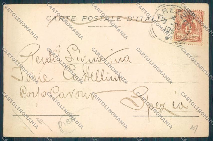 Arezzo città Alterocca PIEGA cartolina ZG0837 – retro