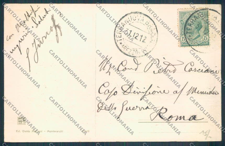 Arezzo Montemarciano cartolina ZG0899 – retro