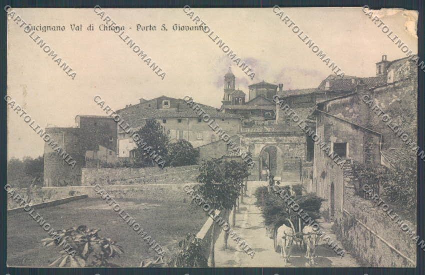 Arezzo Lucignano Val di Chiana SCOLLATA cartolina ZG0911 – fronte