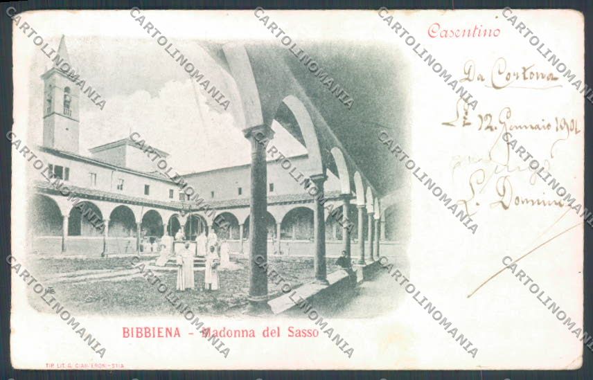 Arezzo Bibbiena cartolina ZG0919 – fronte