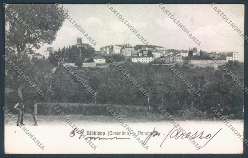 Arezzo Bibbiena cartolina ZG0932 – fronte