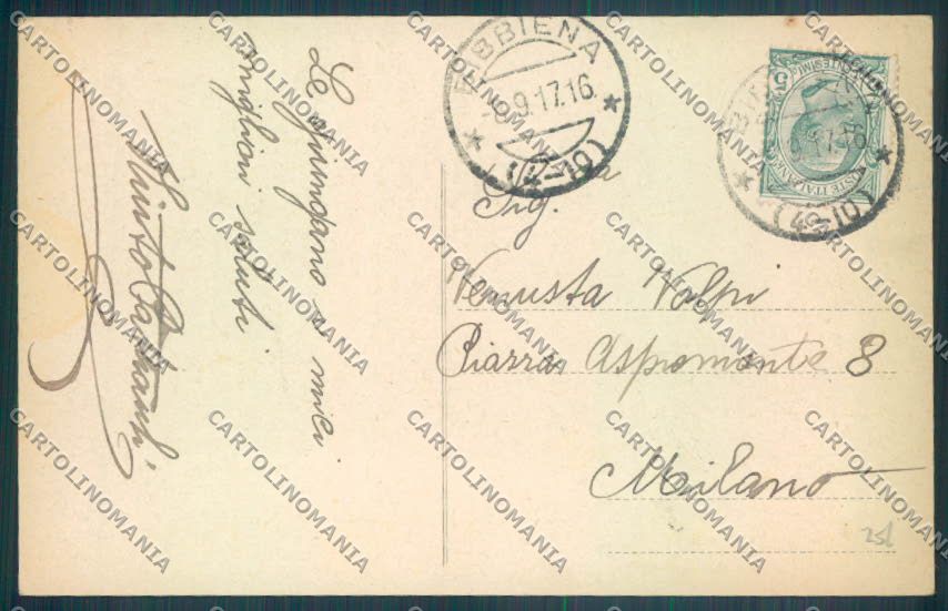 Arezzo Bibbiena cartolina ZG0932 – retro