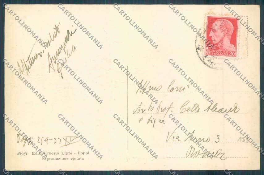 Arezzo Poppi cartolina ZG0945 – retro