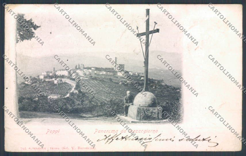 Arezzo Poppi Alterocca cartolina ZG0946 – fronte