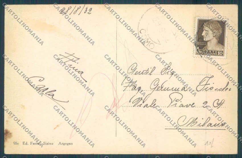 Arezzo Verna cartolina ZG0950 – retro