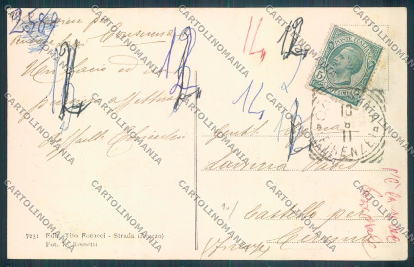 Firenze La Consuma cartolina ZG0952 – retro