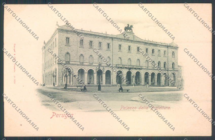 Perugia città Palazzo Prefettura cartolina ZG0983 – fronte