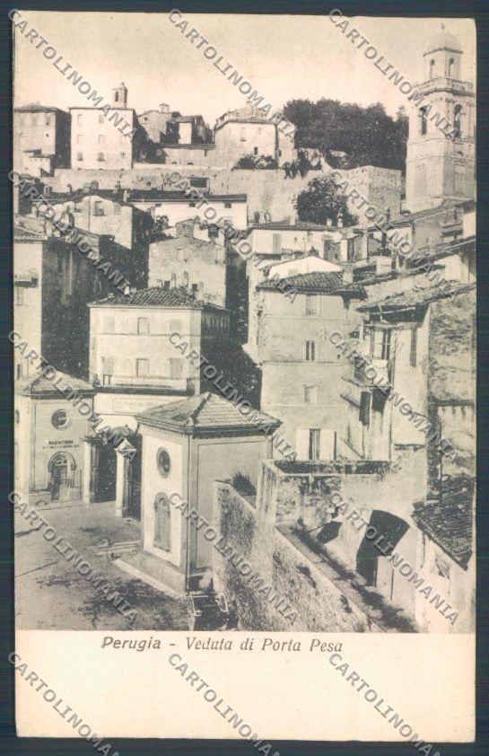 Perugia città Porta Pesa cartolina ZG1005 – fronte