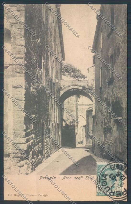 Perugia città Arco Sciri cartolina ZG1008 – fronte