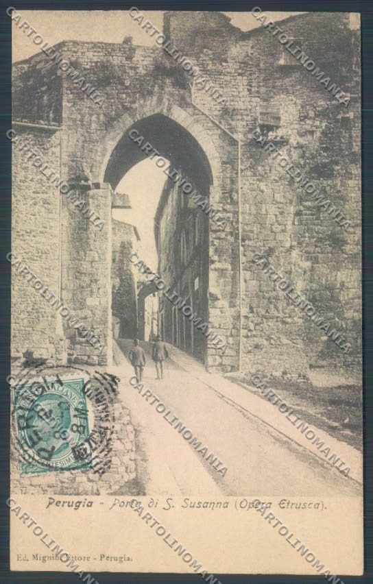 Perugia città Porta Santa Susanna cartolina ZG1010 – fronte