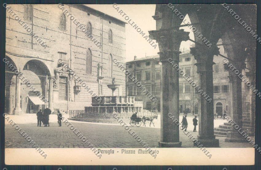 Perugia città PIEGA cartolina ZG1024 – fronte