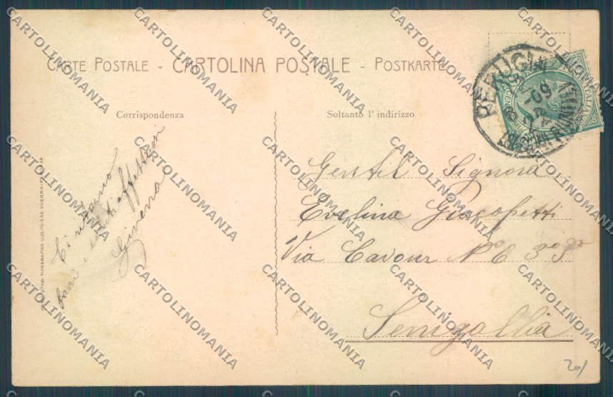 Perugia città cartolina ZG1028 – retro