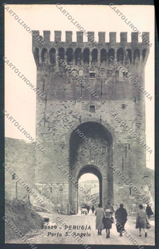 Perugia città Porta Sant'Angelo cartolina ZG1035 – fronte