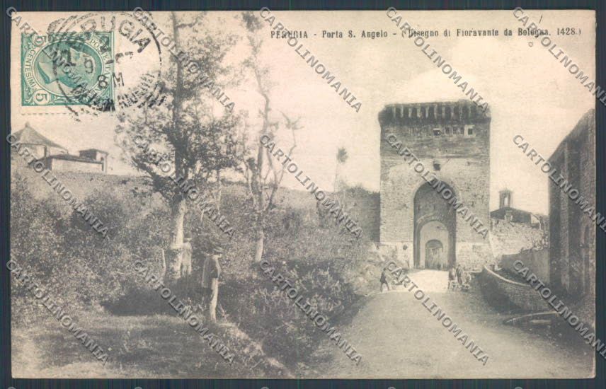Perugia città Porta Sant'Angelo cartolina ZG1041 – fronte