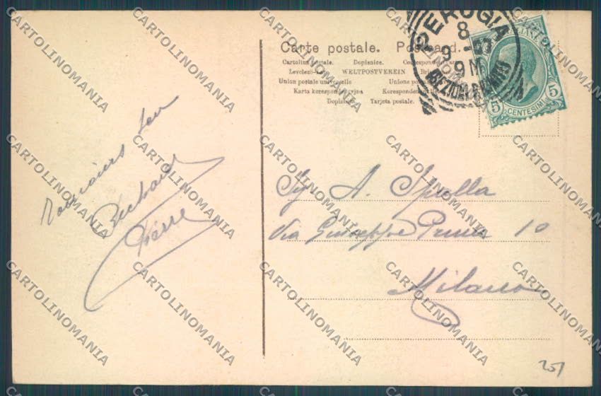 Perugia città cartolina ZG1042 – retro