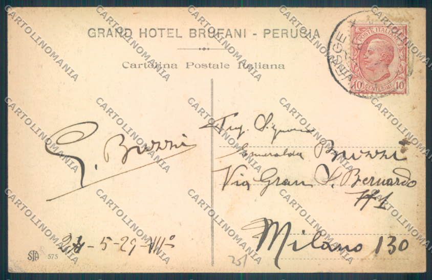 Perugia città cartolina ZG1045 – retro