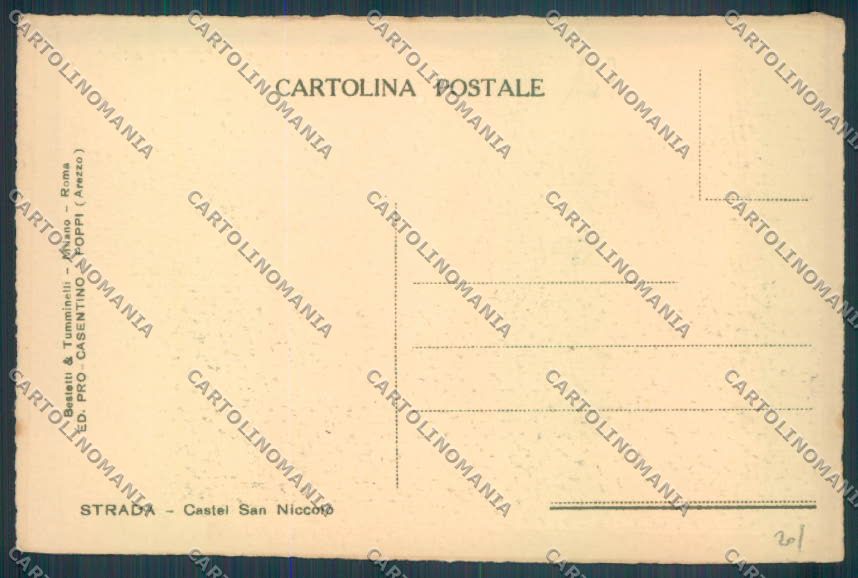 Arezzo Strada cartolina ZG1051 – retro