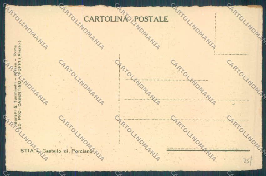 Arezzo Stia cartolina ZG1054 – retro
