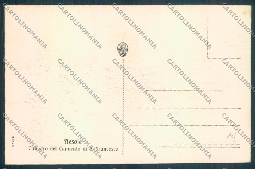 Firenze Fiesole cartolina ZG1059 – retro