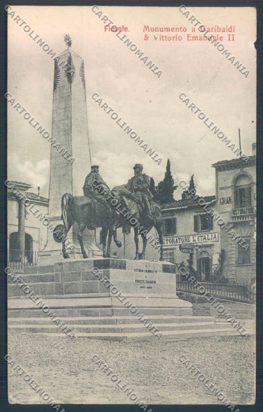 Firenze Fiesole Garibaldi ABRASA cartolina ZG1073 – fronte