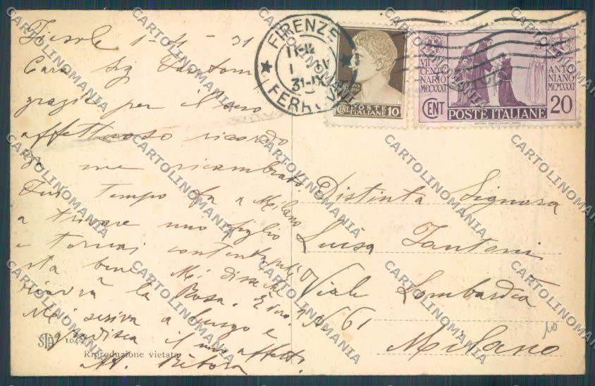 Firenze Fiesole cartolina ZG1075 – retro