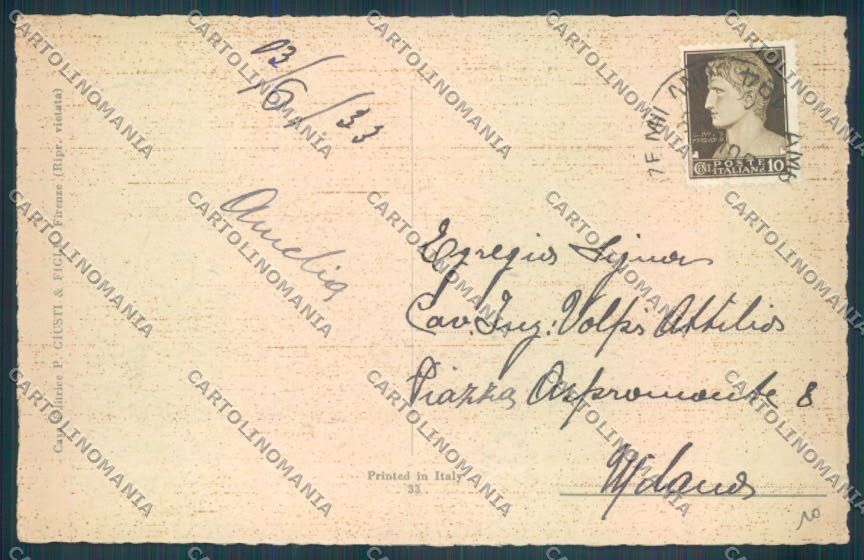 Firenze Fiesole cartolina ZG1079 – retro