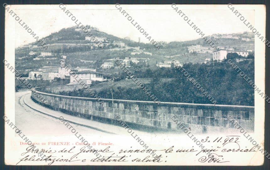 Firenze Fiesole PIEGA cartolina ZG1082 – fronte