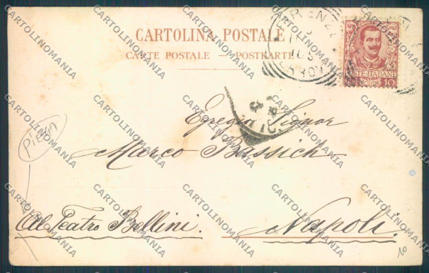 Firenze Fiesole PIEGA cartolina ZG1082 – retro