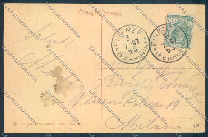 Firenze Fiesole Terme Romane cartolina ZG1089 – retro