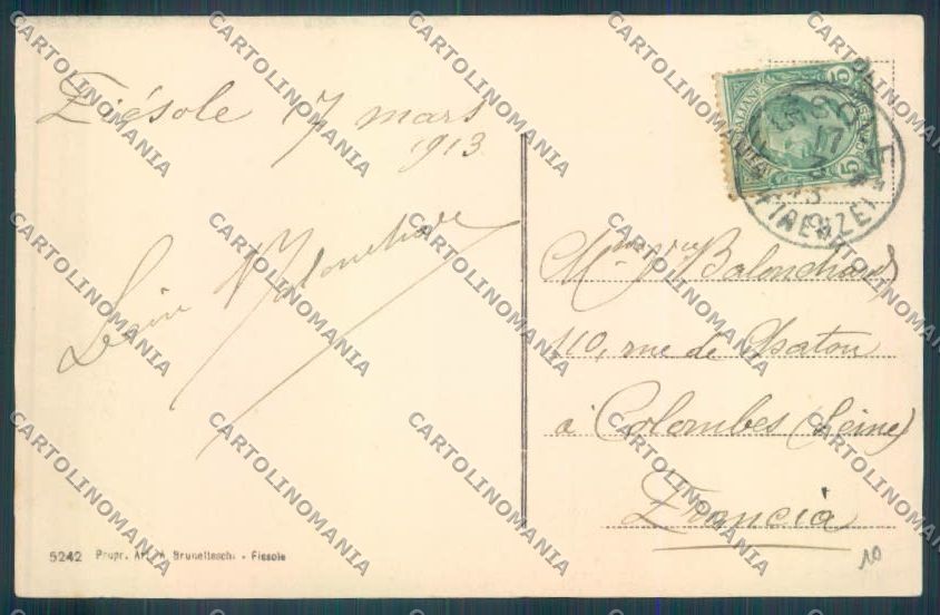 Firenze Fiesole Tetro Romano cartolina ZG1092 – retro