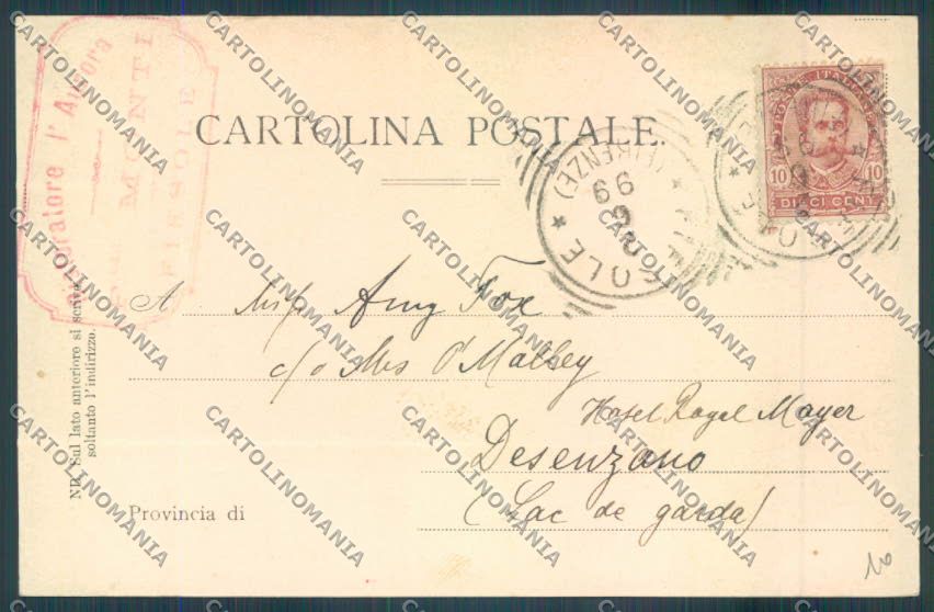 Firenze Fiesole cartolina ZG1102 – retro