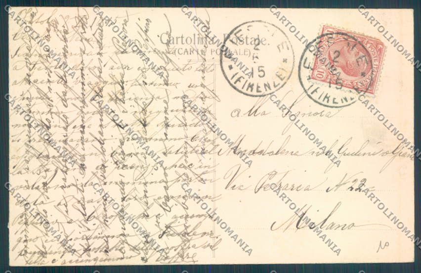 Firenze Fiesole cartolina ZG1104 – retro