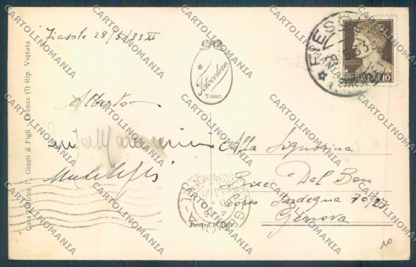 Firenze Fiesole Foto cartolina ZG1114 – retro