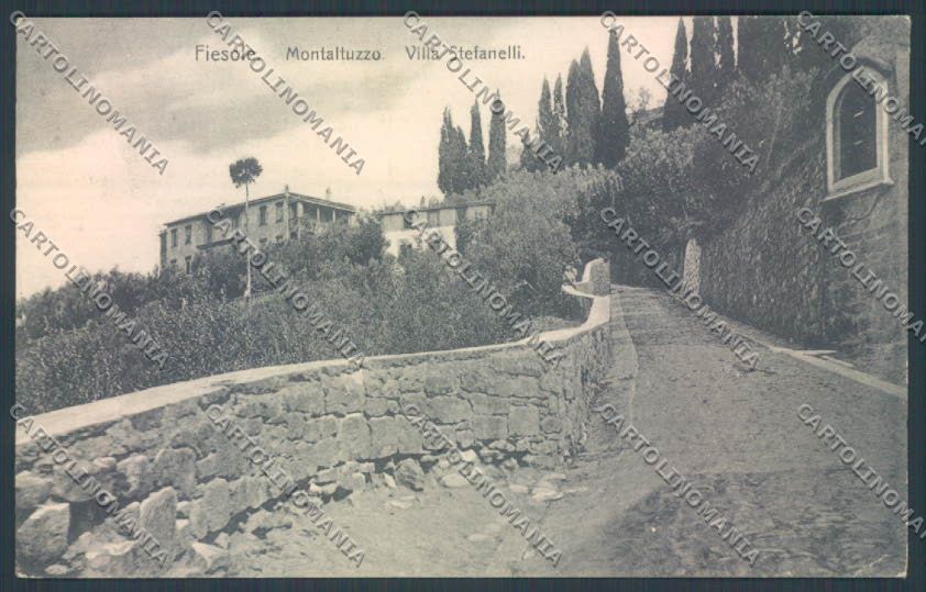 Firenze Fiesole Villa Stefanelli SCOLLATA cartolina ZG1118 – fronte