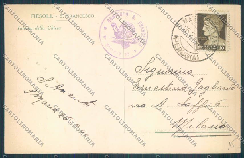 Firenze Fiesole cartolina ZG1130 – retro