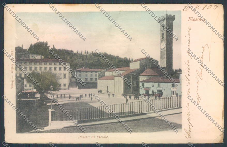 Firenze Fiesole ABRASA PIEGHINE cartolina ZG1132 – fronte