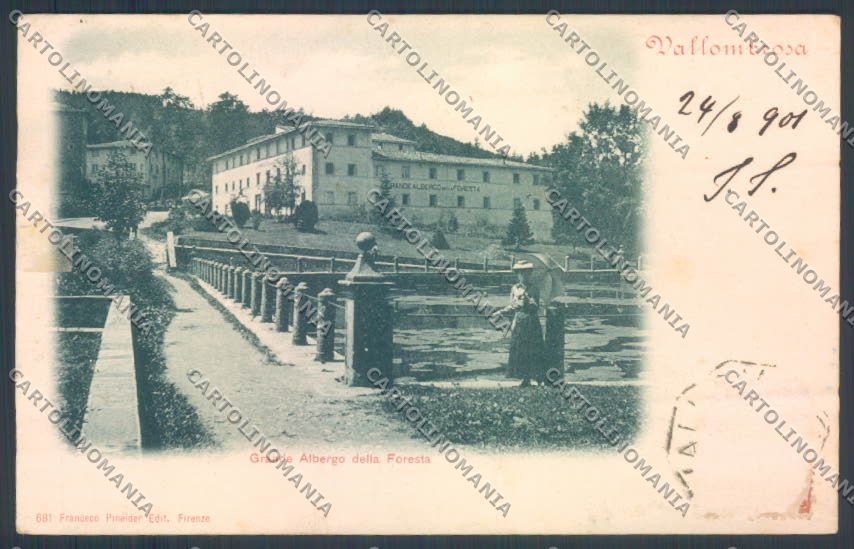 Firenze Reggello Vallombrosa ABRASA cartolina ZG1141 – fronte