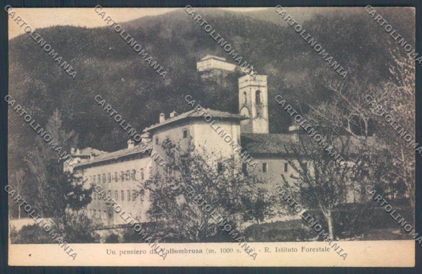 Firenze Reggello Vallombrosa PIEGA cartolina ZG1150 – fronte