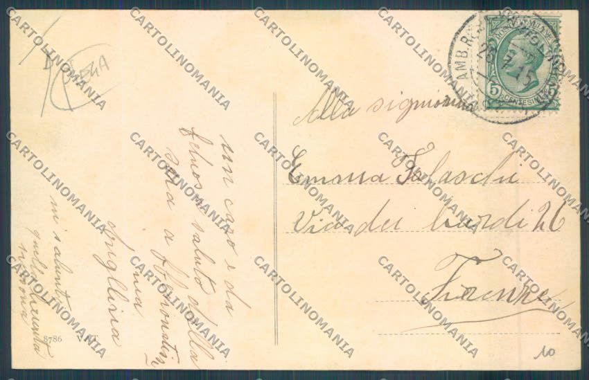 Firenze Reggello Vallombrosa PIEGA cartolina ZG1152 – retro