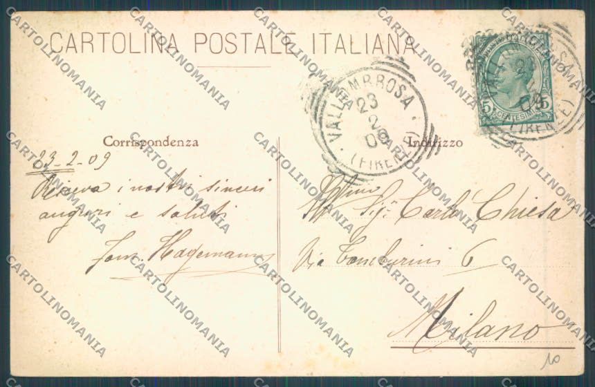 Firenze Reggello Vallombrosa cartolina ZG1157 – retro