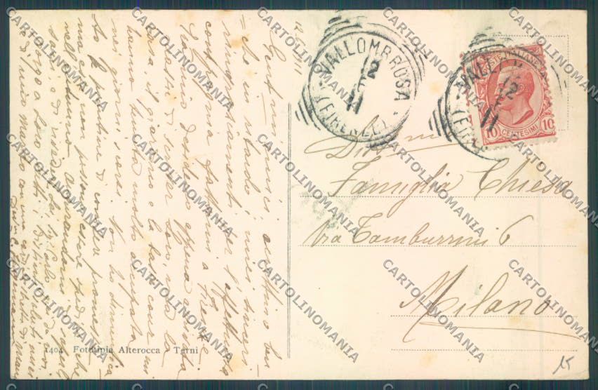 Firenze Reggello Vallombrosa cartolina ZG1174 – retro