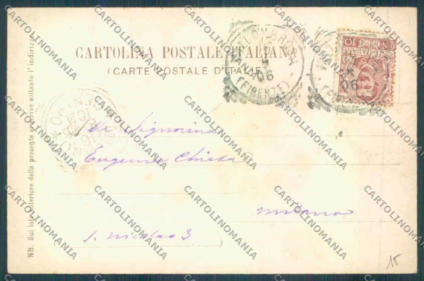 Firenze Reggello Vallombrosa cartolina ZG1175 – retro