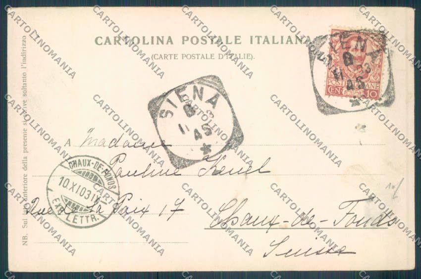 Siena città cartolina ZG1198 – retro