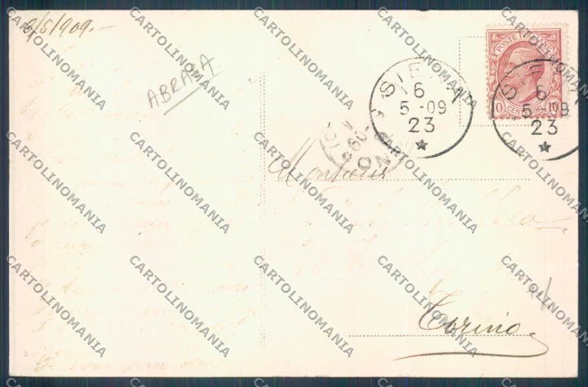 Siena città ABRASA cartolina ZG1215 – retro
