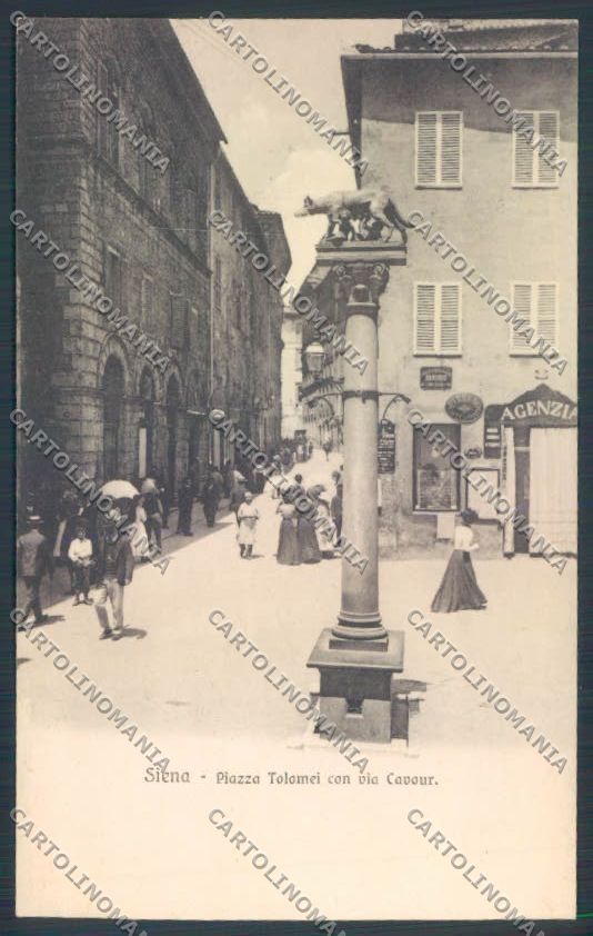 Siena città Via Cavour cartolina ZG1292 – fronte