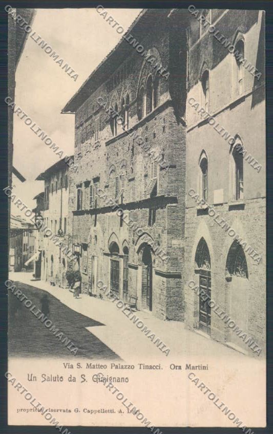 Siena San Gimignano cartolina ZG1306 – fronte