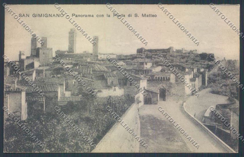 Siena San Gimignano cartolina ZG1307 – fronte