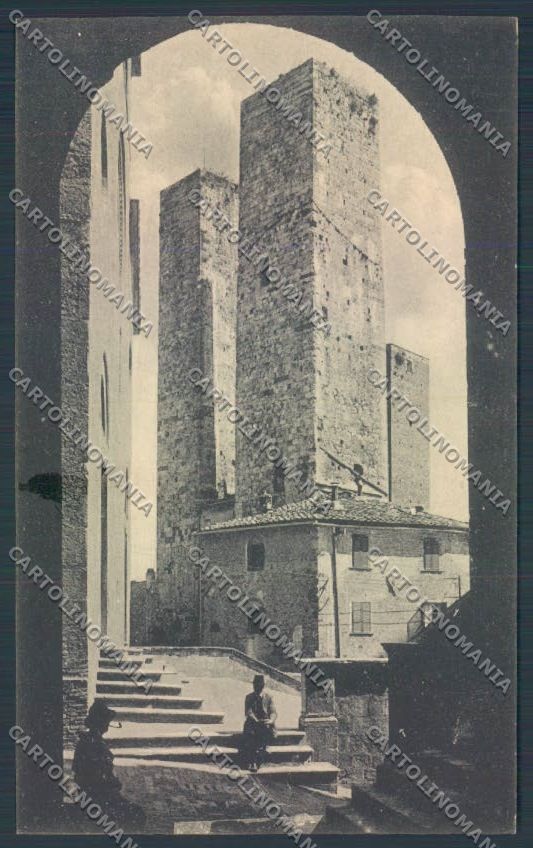 Siena San Gimignano cartolina ZG1312 – fronte