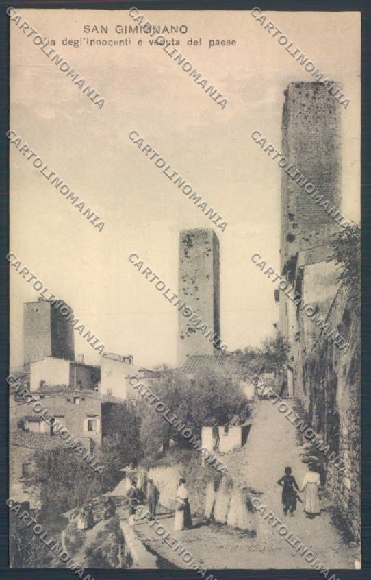 Siena San Gimignano cartolina ZG1316 – fronte
